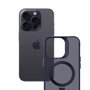 3mk Smoke Чехол Mag&Stand для Apple iPhone 16 Pro Max - чёрный