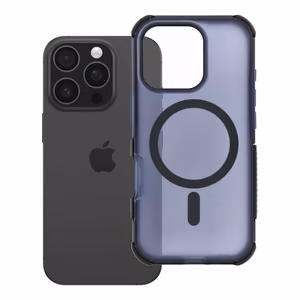 Case for iPhone 16 Pro Forcell F-Protect BumperX Premium compatible with MagSafe navy blue