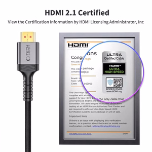 Tech-Protect UltraBoost HDMI 2.1 4K 120HZ / 8K 60HZ cable 200 cm - black