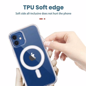 TEL PROTECT MagSilicone dėklas telefonui Iphone 15 Pro Max, permatomas