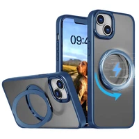 Magnetinis besisukantis dėklas telefonui iPhone 14 Pro 6,1" tamsiai mėlynas