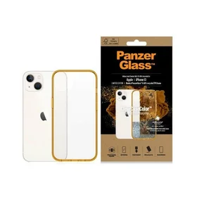 PanzerGlass ClearCase antibakterinis dėklas telefonui su Military Grade sertifikatu iPhone 13 / 14 / 15 - permatomas geltonas