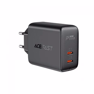 Acefast įkroviklis 2x USB Type C 40W, PPS, PD, QC 3.0, AFC, FCP juodas (A9 juodas)