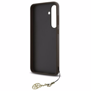 Guess GUHCS24FEGF4GBR S24 FE S721 rudas/rudas kietas dėklas 4G Pakabukų Kolekcija
