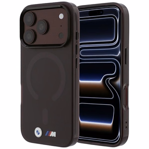 BMW M IML Frosted Metal Logo & Trims MagSafe dėklas, skirtas iPhone 17 Pro / 18 Pro – bordo