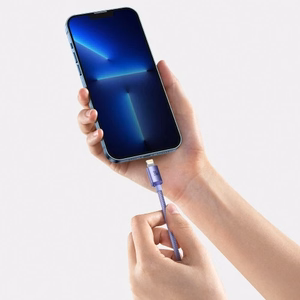 USB laidas Baseus CAJY000205 violetinis Type-C / Lightning 200cm (iki 20W)