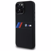 BMW Silikoninis Vidurinė Juosta Magnetinis dėklas iPhone 16 Pro Max - juodas