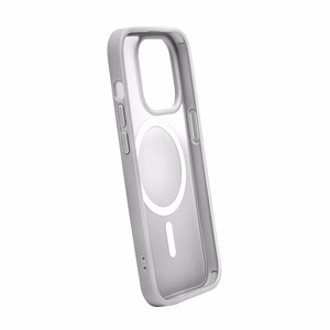 Puro Gradient magnetinis silikoninis dėklas telefonui iPhone 15 Pro - sidabrinis
