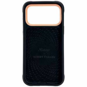 Juodas NIMMY ŠAUNUS ŠUO SU AKINIAIS dėklas IPHONE 18 Pro/17 Pro