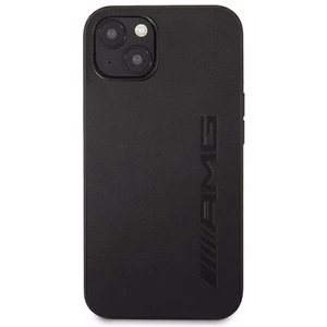 AMG AMHCP14MDOLBK iPhone 14 Plus 6.7 "juodas kietas dėklas Odinis Karštai spaustas