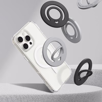 "Spigen Dual Pop Mag MagSafe" magnetinis žiedas telefonui - juodas