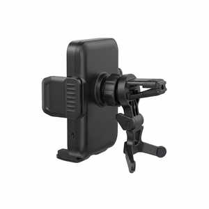 XO car holder WX046 with wireless inductive charger 15W black air vent