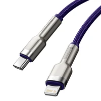 Baseus kabelis Cafule Metal PD USB-C - Lightning 2,0 m violetinis 20W