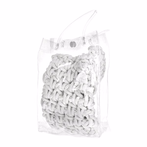 Megztas krepšys telefonui dizainas 1 baltas