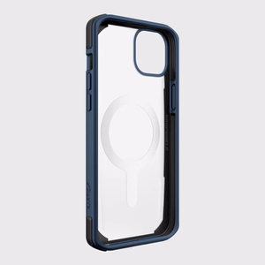 Raptic X-Doria Secure dėklas iPhone 14 su Magnetine šarvuota mėlyna danga