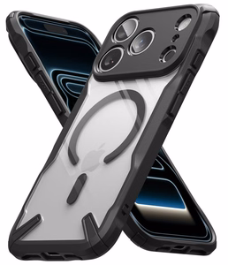 Ringke Fusion X Magnetic MagSafe dėklas iPhone 18 Pro Max / 17 Pro Max, juodas