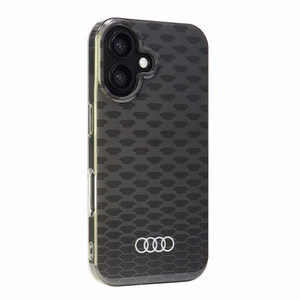 Audi IML Siuvinėjimo raštas Magnetinis iPhone 16 6.1" juodas/juodas kietas dėklas AU-IMLMIP16-Q5/D3-BK