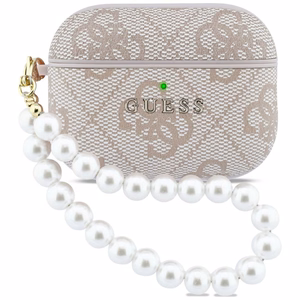 Guess 4G Pearl Dirželis Dėklas for AirPods Pro 3 - rožinis
