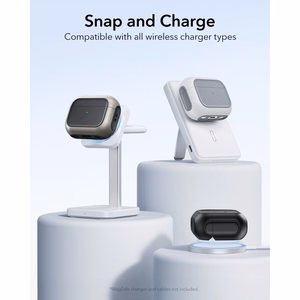 ESR Orbit HaloLock MagSafe dėklas AirPods Pro 3 baltas