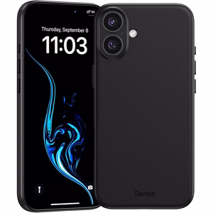 Benks magnetinis Vita Pro silikoninis dėklas telefonui, skirtas Iphone 16 Plus, juodas