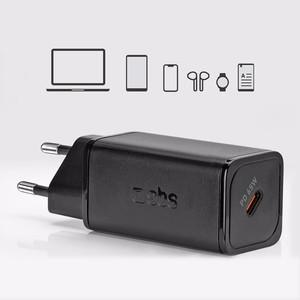 SBS TETRGAN1C65W 65W GaN Power Delivery įkroviklis - juodas