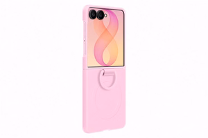 EF776CVE silikoninis dėklas su magnetiniu žiedu Samsung Galaxy Flip 8, violetinis