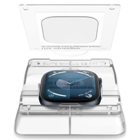 Spigen Elite Shield „EZ FIT“ hibridinis stiklas 2-PACK Apple Watch 10 (42MM) - skaidrus