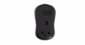 Gembird MUSW2-4B-01 Dviejų režimų belaidė pelė (2.4G + BT), 1600 DPI, 4 mygtukai, juoda