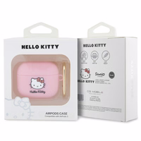 Hello Kitty silikoninis 3D Kitty galvos dėklas AirPods 3 - rožinis