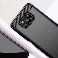 CARBON dėklas telefonui XIAOMI POCO X3 juodas