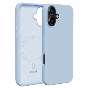 "Etteri" silikoninis magnetinis dėklas "iPhone 16 Plus" 6,7" šviesiai mėlynas