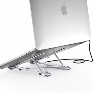 Nešiojamo kompiuterio stovas CHOETECH su 7 prievadų USB Type-C šakotuvu