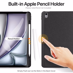 Dėklas Dux Ducis Domo Apple iPad Air 13 2024/iPad Air 13 2025 juodas