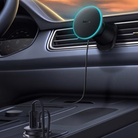 Automobilinis laikiklis-įkroviklis Baseus CW01 MagSafe 15W juodas C40141001111-00