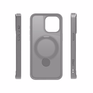 Etteri Matinis Magnetinis žiedas dėklas telefonui iPhone 15 Pro Max 6,7" pilkas