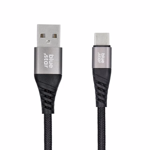 BLUE STAR pintas kabelis 3A 20W USB A į Type C PD QC4.0 TFK-DC-003 1,2 m juodas