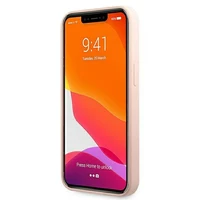 Karl Lagerfeld Silikoninis Ikonik Karl&Choupette Magnetinis dėklas iPhone 13 Pro Max - šviesiai rožinė