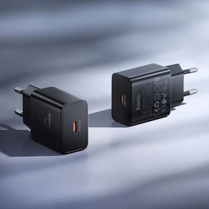 Telefono įkroviklis Hoco USB C QC PD 25W N76 juodas