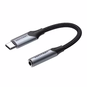 Garso adapteris USB-C kištukas į 3.5mm lizdą Vention BGJHA 0.1m