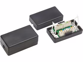 Alantec WTM06 tinklo jungiamoji dėžutė Cat5e Juoda