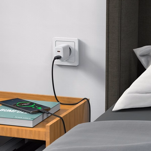 Acefast sieninis įkroviklis USB Type C / USB 20W, PPS, PD, QC 3.0, AFC, FCP baltas (A25 baltas)