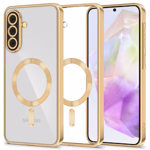 Tech-Protect MagFlex MagSafe Dėklas for Samsung Galaxy A37 5G - skaidrus auksinis