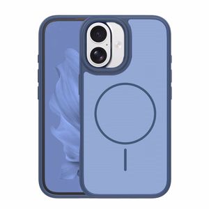 Frame Thin Mag dėklas for iPhone 16 6,1" tamsiai mėlynas