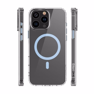 Etteri Spalvotos Mag dėklas (m) telefonui iPhone 12 / 12 Pro 6,1 šviesiai mėlynas (m)