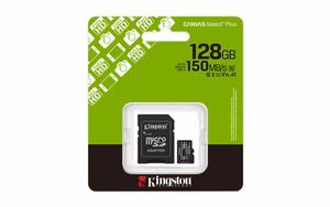 Kingston Technology Canvas Select Plus Gen3 128 GB MicroSDXC UHS-I Klasės 10