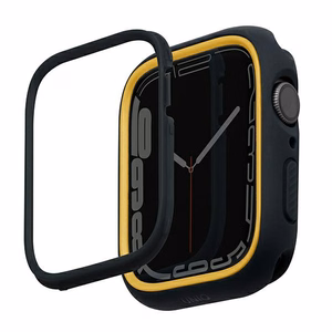 Uniq Moduo dėklas Apple Watch 4/5/6/7/8/9/SE/SE2 44/45mm - juodas ir garstyčios