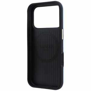 Guess Perforated 4G Gold Logo MagSafe dėklas, skirtas iPhone 18 Pro / 17 Pro – spalva: šviesiai mėlyna