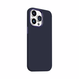 Crong Color Cover LUX Magnetic dėklas, skirtas iPhone 15 Pro, suderinamas su MagSafe, tamsiai mėlynas