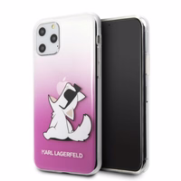 Karl Lagerfeld Choupette Fun dėklas telefonui iPhone 11 Pro - rožinis