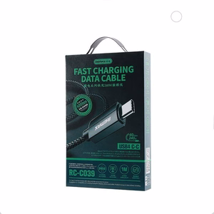 LAIDAS REMAX LADON SERIES 240W RC-C039 USB 4.0 USB-C/USB-C 1M juodas
